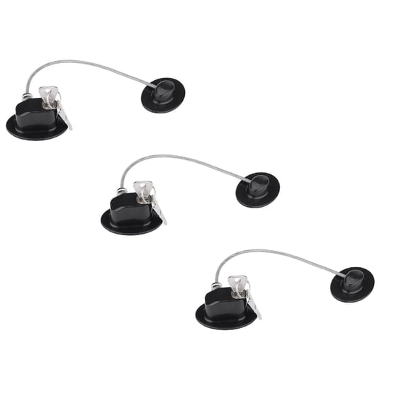 3Pc Small Refrigerator Lock, Refrigerator Adhesives Freezer Lock Lock Fridge with With Keys Lock Strong Tools & Home Improvement