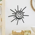thumbnail image 1 of 3Pc Sun Metal Wall Art Decor Handcrafted Iron Wall Hangings For Indoor/Outdoor Nature-Inspired Wall Sculpture Home Decor Sun Decor Metal Sun Wall Art, 1 of 8