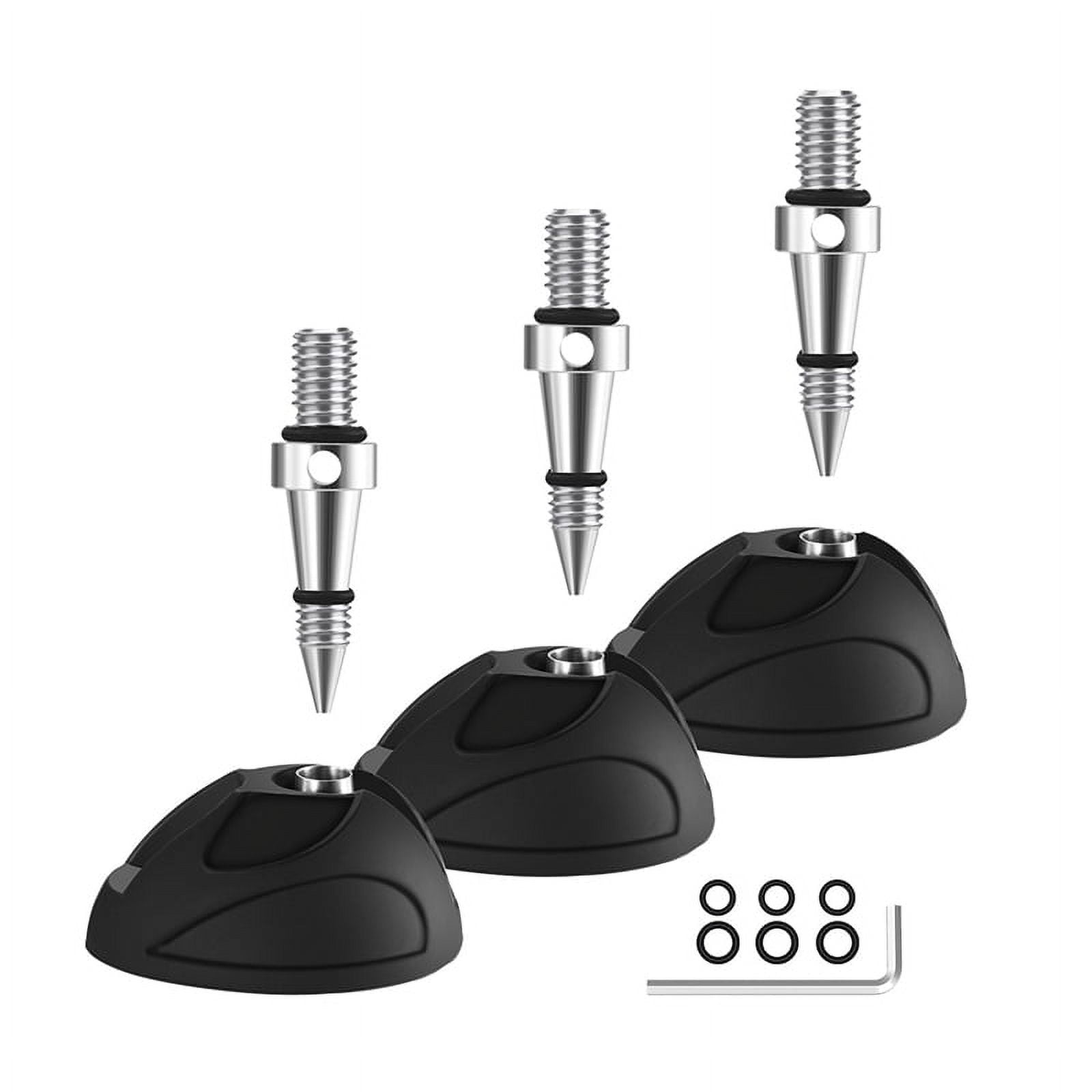 PUSOKEI Universal 1/4" 3/8" Rubber Foot For Tripod Monopod, Universal Non-slip M8 Rubber Feet For Monopod Tripod For Outdoor Photograph(3/8