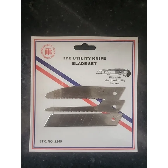 3Pc Utility Knife Blade Set