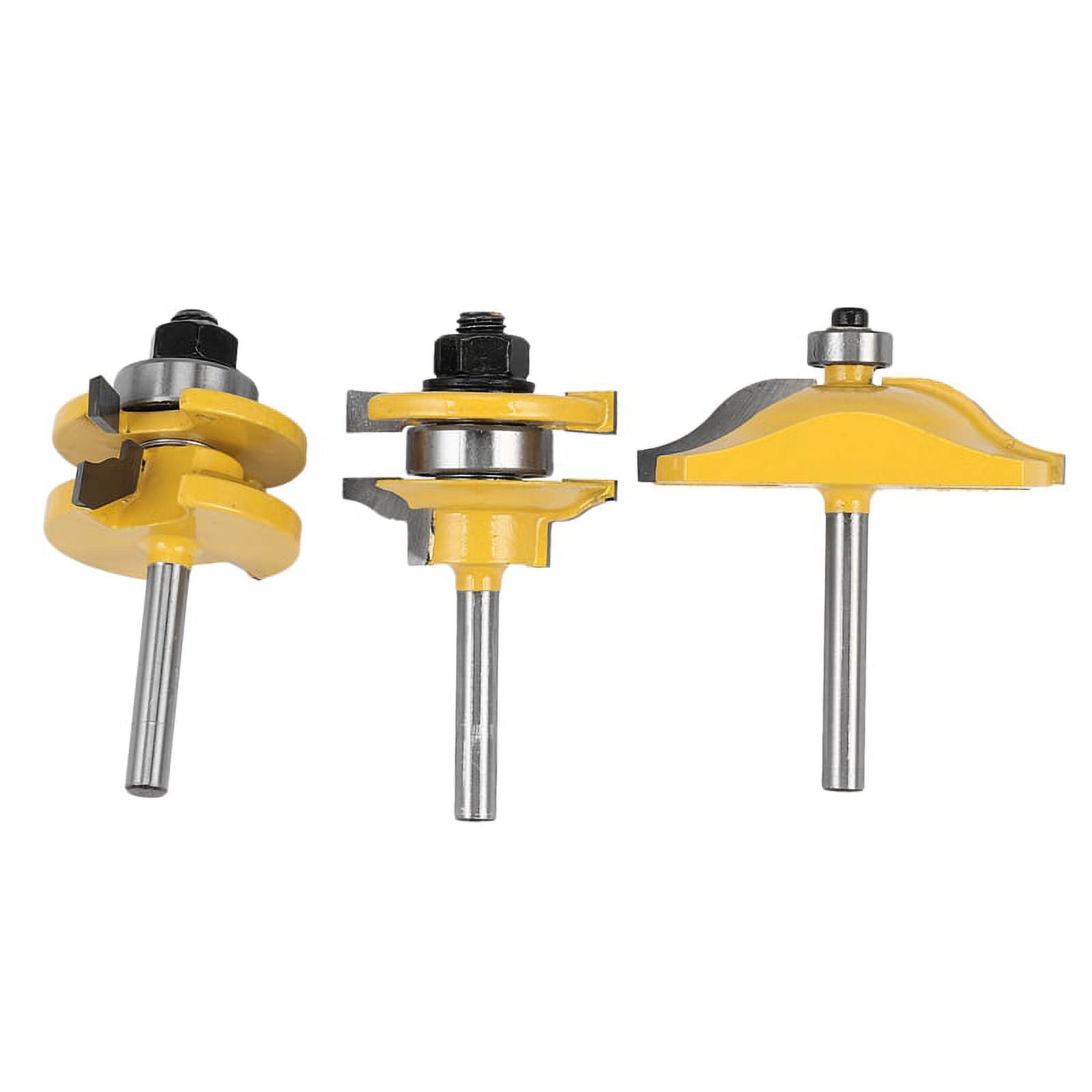 3Pc1/4 Raised Panel Door Router Bit Set 3 Bit Ogee