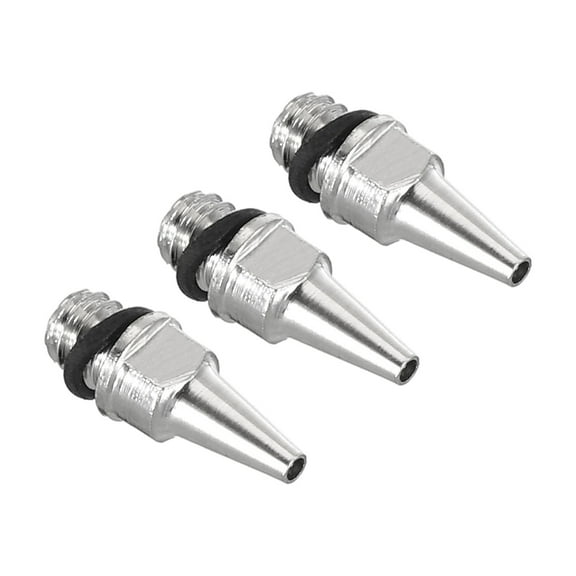3Pcs 0.5mm Air Brush Nozzle Only Brass Nozzle Replacement Parts Accessories for Air Brush Nozzle Art Craft