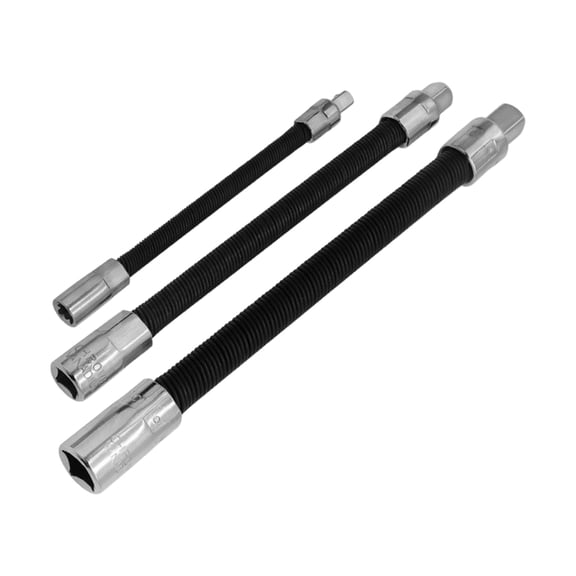 3Pcs 1/2 1/4 3/8Inch Industrial Flexible Extension for Ratcheting Wrench