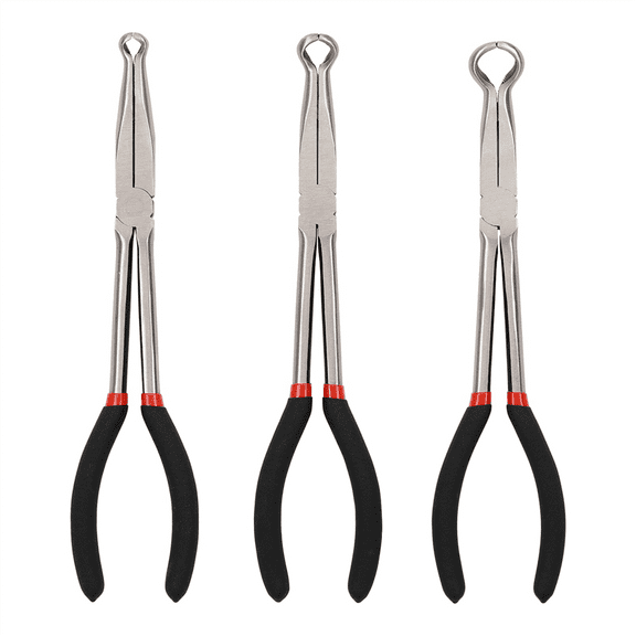 3Pcs 11 inch Hose Gripper Plier Set,6mm,13mm,18mm Dia,Offset Boot Remov G14381