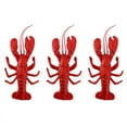 thumbnail image 1 of 3Pcs 12 x 5 Inch Big Fake Lobster Model for Dispaly Artificial Marine Animals Decoration, 1 of 8
