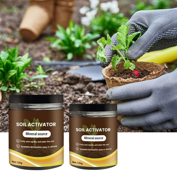 3Pcs 120g Premium Soil Activated Treasure, Organic Soil Activator, Bone Meal Fertilizer, Bone Meal for Plants, Liquid Fertilizer for Plants for Raised Garden Beds, Potting Mix, and Seedling Compost