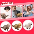 thumbnail image 1 of 3Pcs 14.96Inch Cute Ferret Stuffed Animals Plush Toy, Soft Plush Throw Pillow for Birthday Christmas Valentines Day Holiday Gifts, Easter Basket Stuffers, 1 of 8