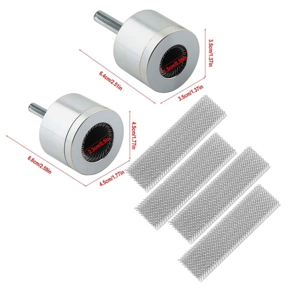 3Pcs 15+22Mm Electric Drill Pipe Cleaner, Copper Pipe Metal Pipe Cleaning Brush 15Mm+22Mm