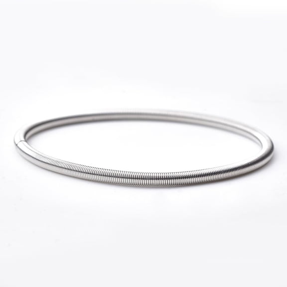 3Pcs 18.3~18.6cm Round Iron French Wire Gimp Wire Stringing Materials for DIY Bracelets Necklace Beading Jewelry Making and Crafts Platinum for diy