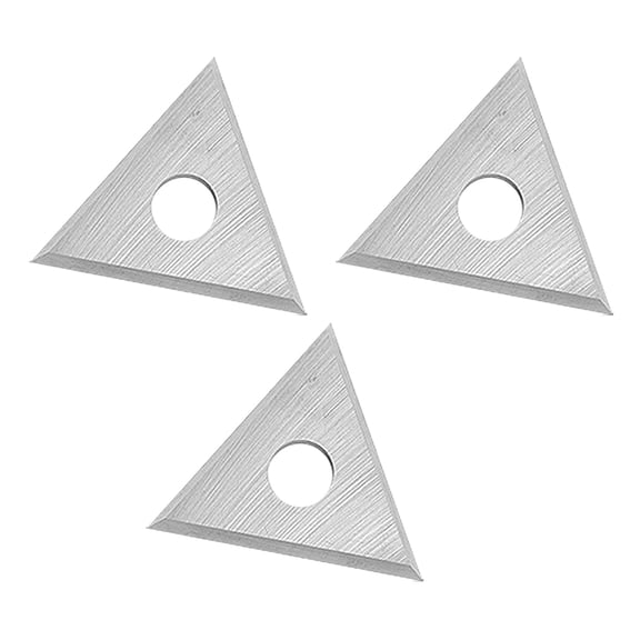 3Pcs 1inch Triangular Double Side Scrapers Blade ,Scrapers Blade,for Removing Paint, Glues, Painting and Rust