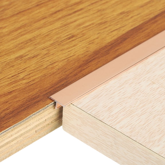 3Pcs 2.9Ft x 0.39" T-Molding Floor Transition Strips, Flat Divider Strip, Gold