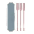 thumbnail image 1 of 3Pcs 2-in-1 Nasal Hair Cutter,Portable Manual 360° Rotating Nose Hair Trimmer with Storage Box,Double Sided Nose Hair Knife,Upgrade Double Head Manual Nose and Ear Hair Trimmer for Women Men,Pink, 1 of 5