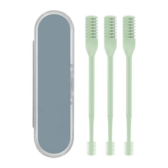 3Pcs 2-in-1 Nasal Hair Cutter,Portable Manual 360° Rotating Nose Hair Trimmer with Storage Box,Double Sided Nose Hair Knife,Upgrade Double Head Manual Nose and Ear Hair Trimmer for Women Men,3.7"