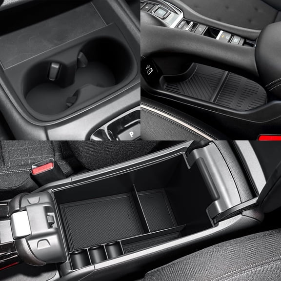 3Pcs for 2023 2024 2025 2026 Honda HR-V Center Console Organizer Tray for 2023-2026 Honda HR-V(Sport,EX-L,LX) Accessories Lower Console Armrest Tray Storage Box Cup Holder