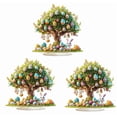 thumbnail image 1 of 3Pcs 2D Acrylic Easter Egg Tree Desktop Decoration, Spring Holiday Ornament for Home Tabletop, Festive Party Decor, Colorful Egg Display for Seasonal Celebrations, 1 of 6