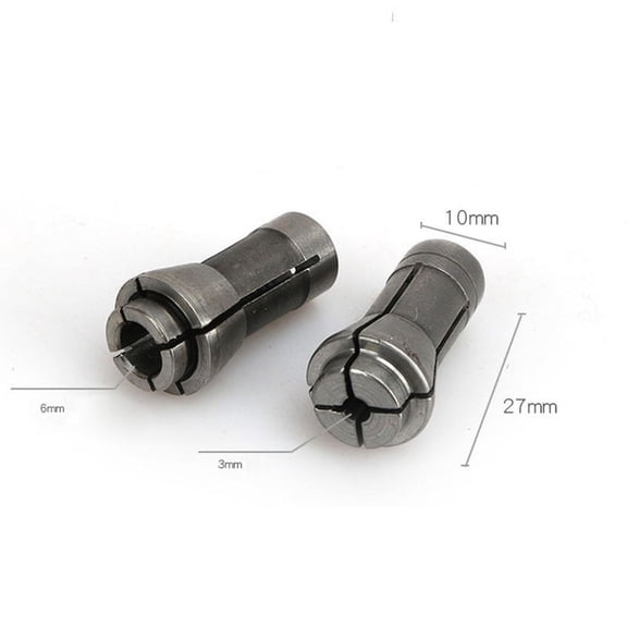 3Pcs 3/6Mm Die Grinder Collet Adapter Pneumatic Engraving Machine Chuck Clamp Head For Grinding Machine 6Mm Smile Home