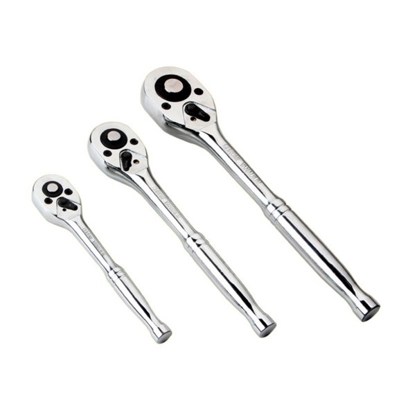 3Pcs 3/8 1/4 1/2inch Socket Wrench Set Car Repair Tool Ratcheting Torques Wrench Tool Auto Repairing Tool Spanner Wrench