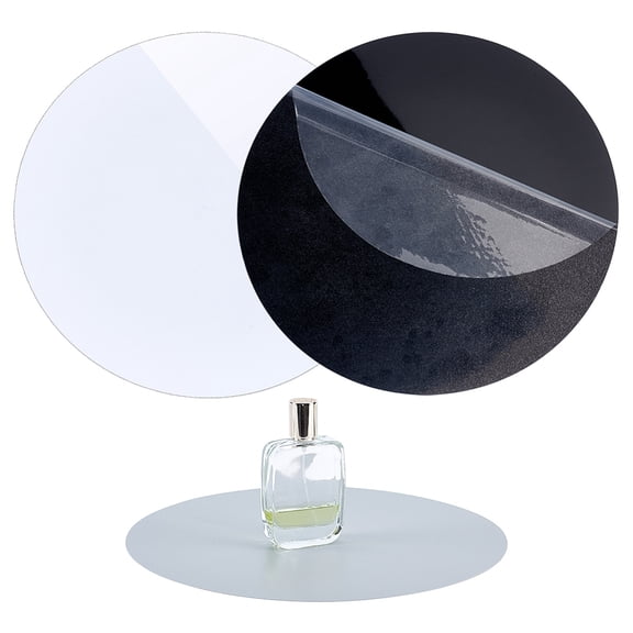 3Pcs 3 Colors Reflective Display Table Riser Backdrops 12 Inch PVC Photography Backdrop Display Board Professional Product