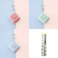 3Pcs 3 Colors Square Plastic Tape Measure Soft Retractable Sewing Tape ...
