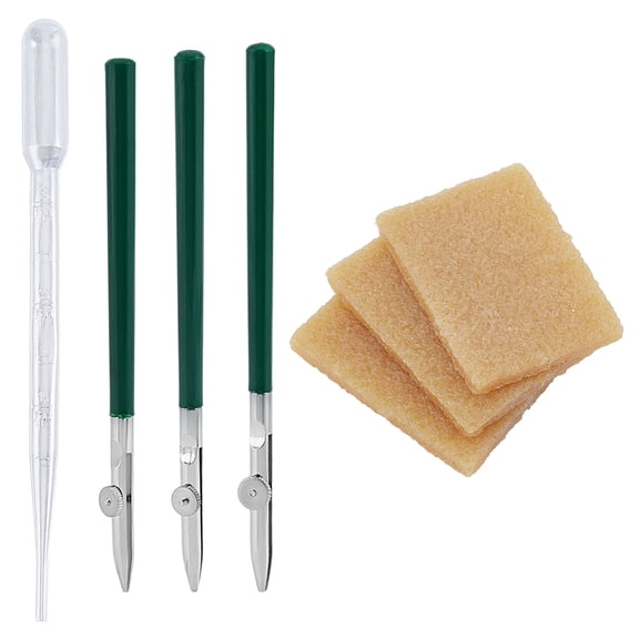 3Pcs 3 Styles Art Ruling Pen Stainless Steel Head Plastic Handle Fine Line Masking Fluid Pen for Applying Masking Fluid Line Work
