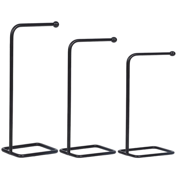 3Pcs 3 Styles Iron Necklace Jewelry Display Rack Desktop Pendant ...