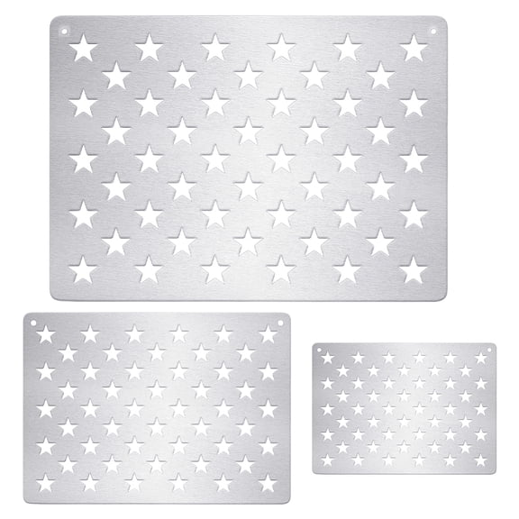 3Pcs 3 Styles Star 201 Stainless Steel Cutting Dies Stencils for DIY Scrapbooking/Photo Album Decorative Embossing DIY Paper Card Gray