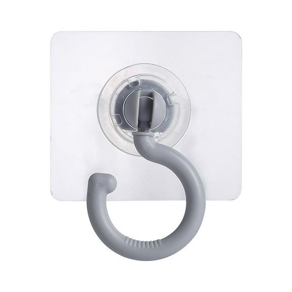 3Pcs 360 Degree Rotary Punch Free Hooks! Usloyux Adhesive Wall Hooks for Hanging Kitchen Utensils, Keys, Gloves, Strong Sticker No Damage Design, Space Saving Organization for Home, Office, Bathroom