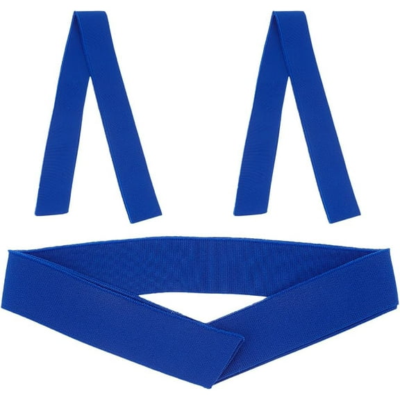 3Pcs 37.4 Inch Long Dark Blue Stretch Rib Knit Collar Trim Fabric 1.2x1.4 Inch Wide Wistbands Neckline Collar Trim Polyester & Spandex Ribbing Fabric for Man Women Sweatshirt DIY Sewing