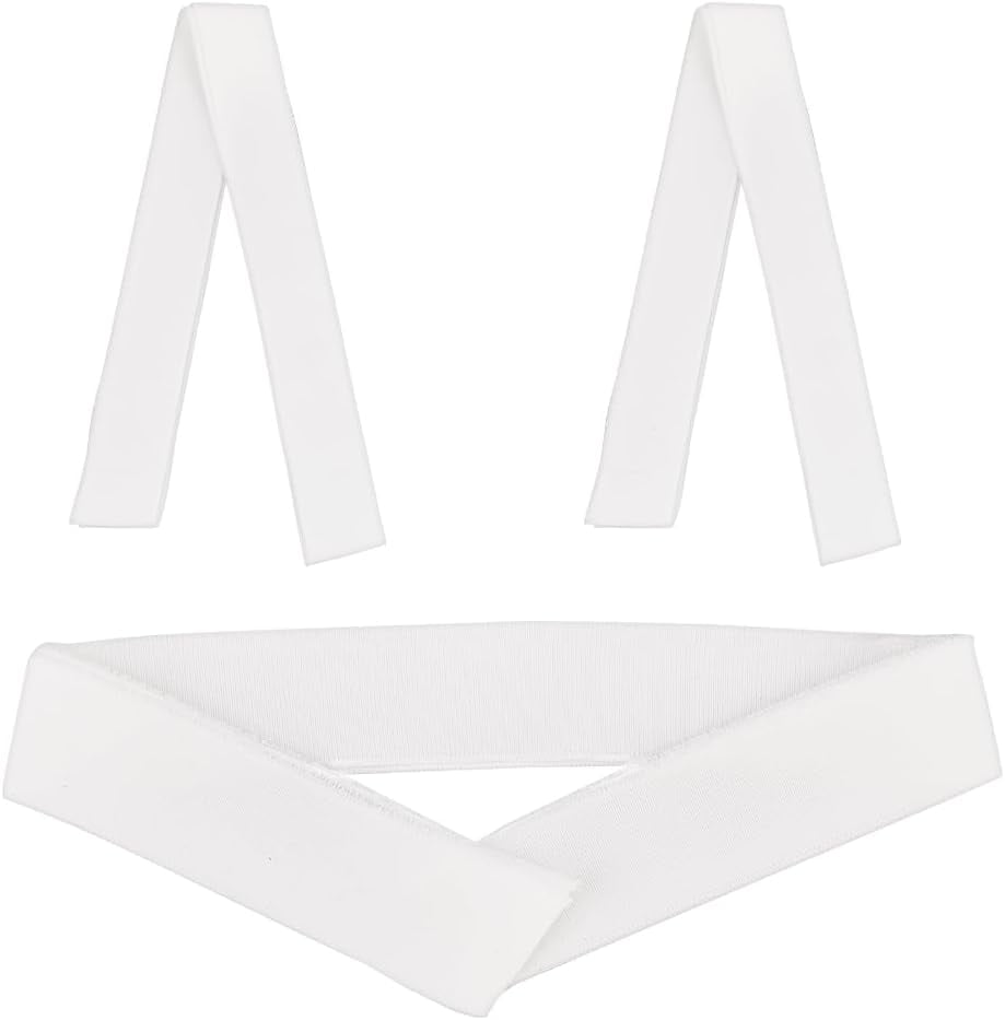 3Pcs 37.4 Inch Long White Stretch Rib Knit Collar Trim Fabric 1.2x1.4 ...