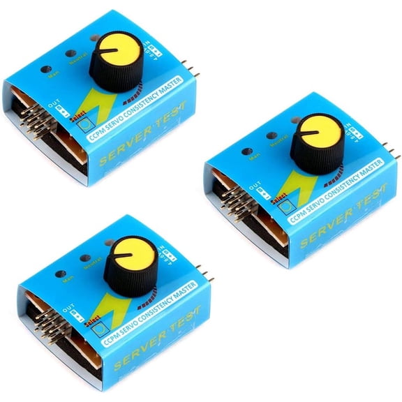 3Pcs 3CH RC Servo Tester CCPM Consistency Master ESC Speed Controller Checker for RC Helicopter Car Boat