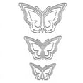 thumbnail image 1 of 3Pcs 3D Butterfly Metal , Butterfly Die Cut for Card Making Butterfly Frame Cutting Dies, 1 of 7