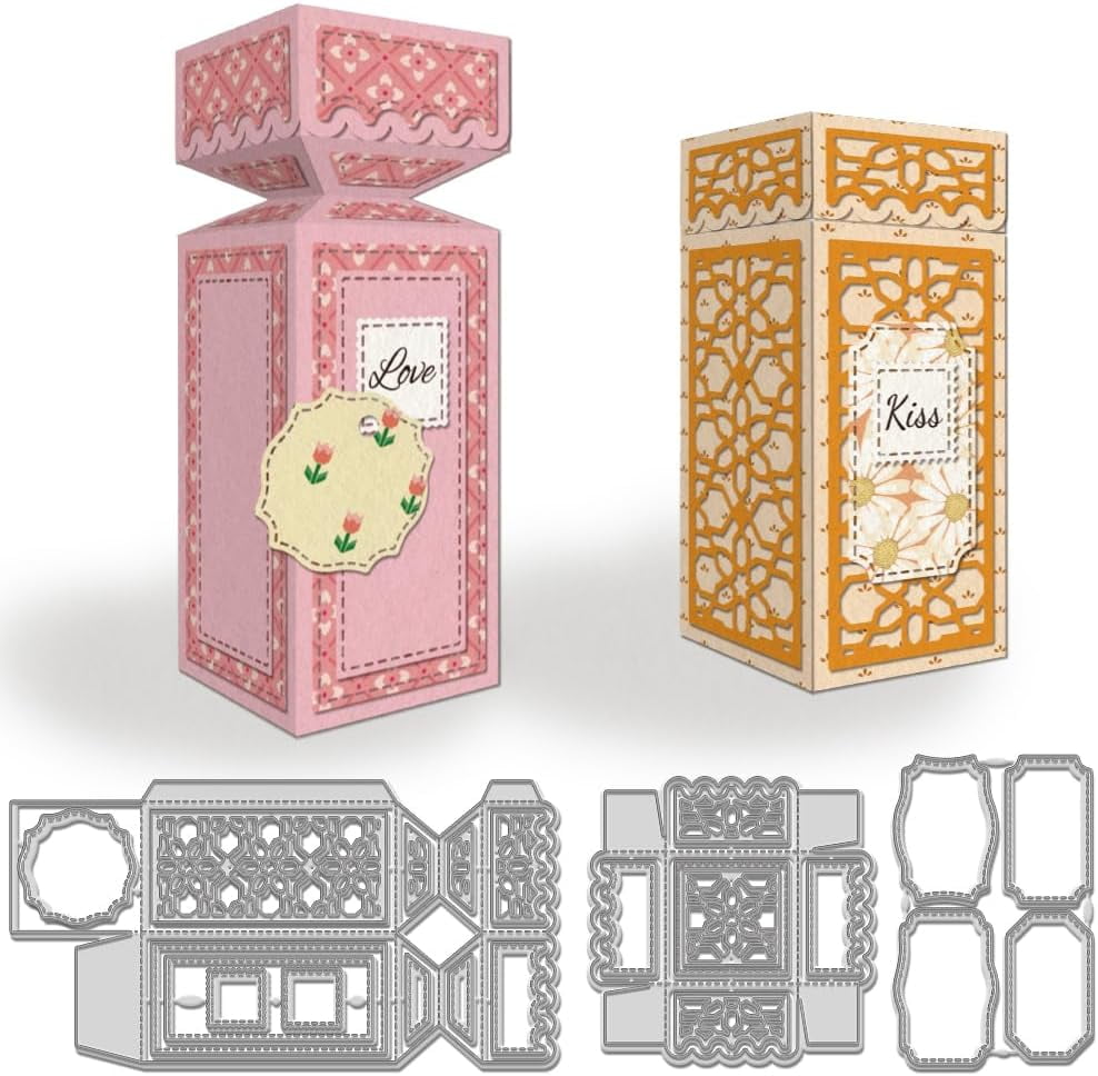 3D Box Metal Cutting Die – Carbon Steel Die Cuts For Card Making, Scrapbooking, Paper Crafts, Embossing, Clearance Deal - View #9