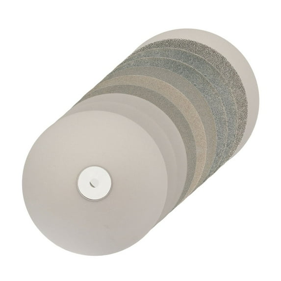3Pcs 4\'\'/6\'\'/8\'\'150Mm Diamond Coated Grinding Wheel Disc 240/600/3000 Grit Flat Lap Polishing Grind Wheel For Jewelry Glass Rock 800# Smile Home