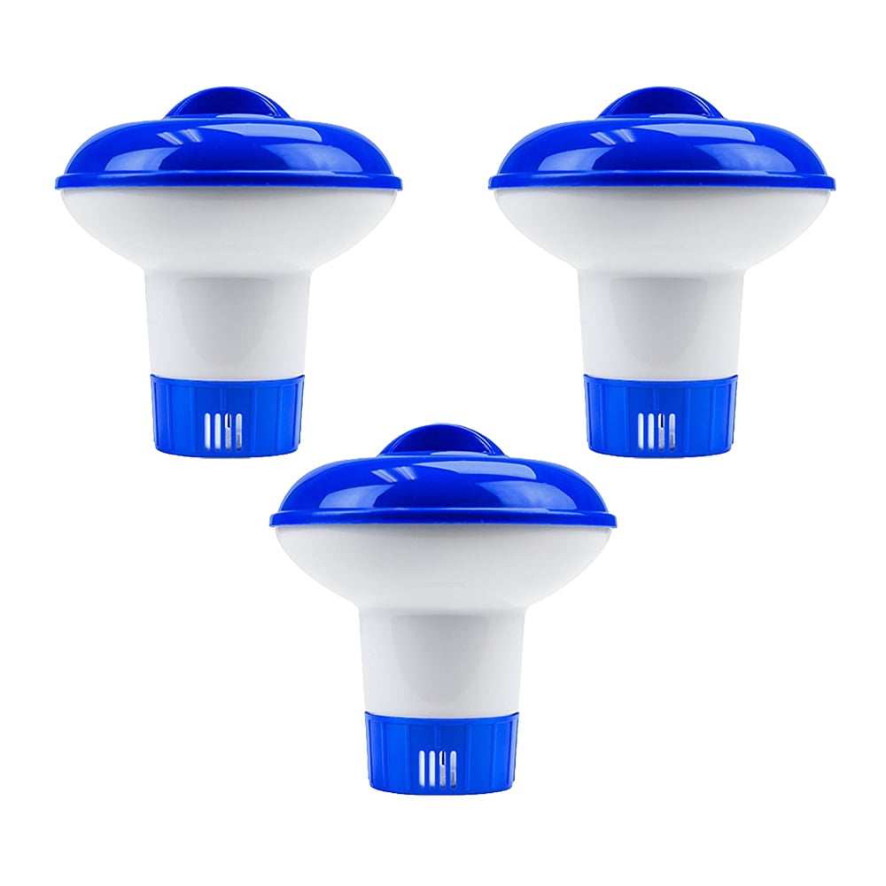 3Pcs 5 Inch Floating Tablet Chlorine Dispenser, 3lbs Capacity Chemical
