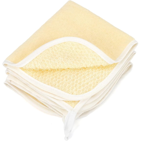 3Pcs/5Pcs Wash Cloths,Exfoliating Body Scrubber,Body Scrubber Exfoliator, Exfoliating Washcloth,Face Cloths for Washing Face,Loofah Exfoliating Body Scrubber,Wash Rags for Body,Exfoliating Towel