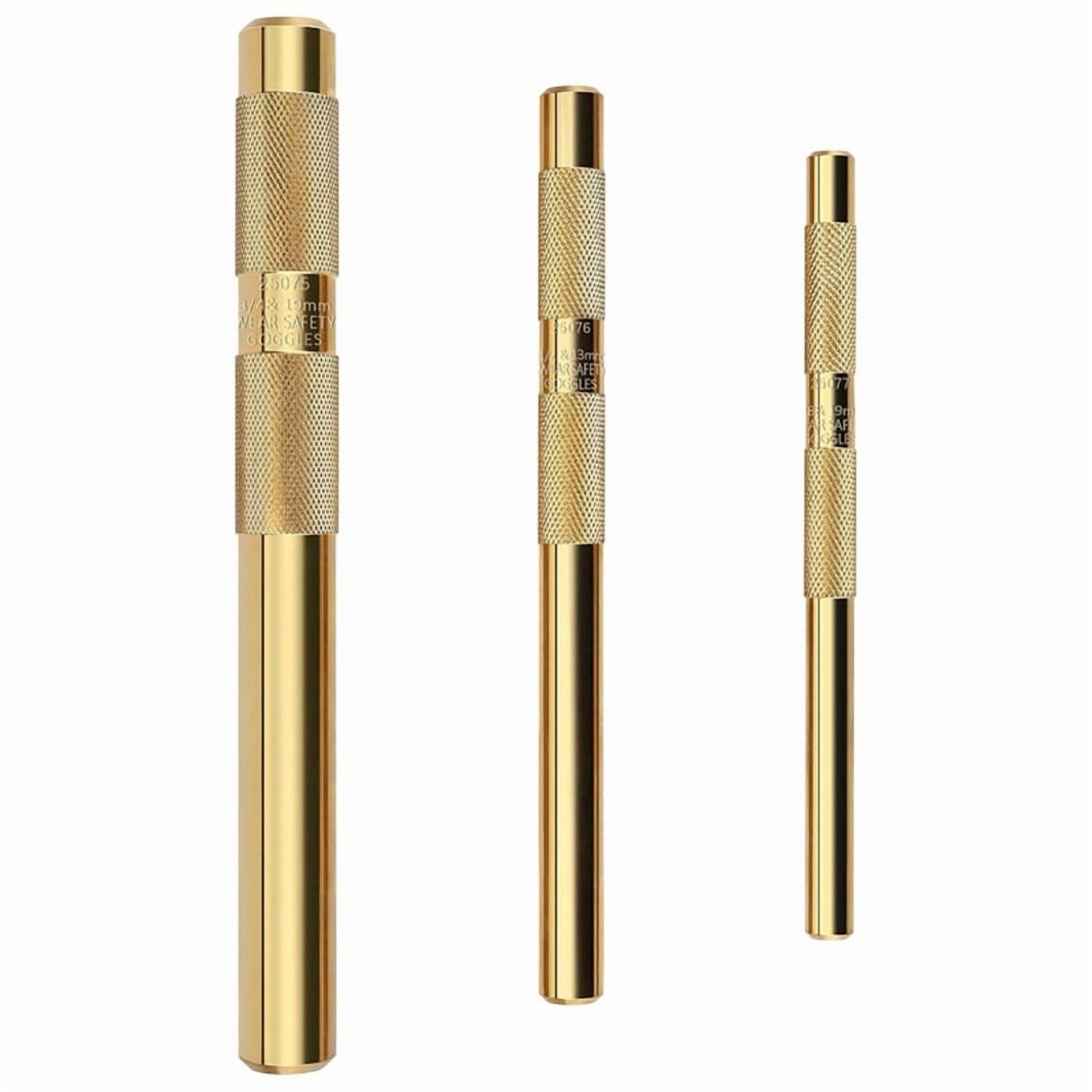 Munirater 3-Pack Brass Drift Punch Set - Knurled Roll Pin Punches 3 - View #2