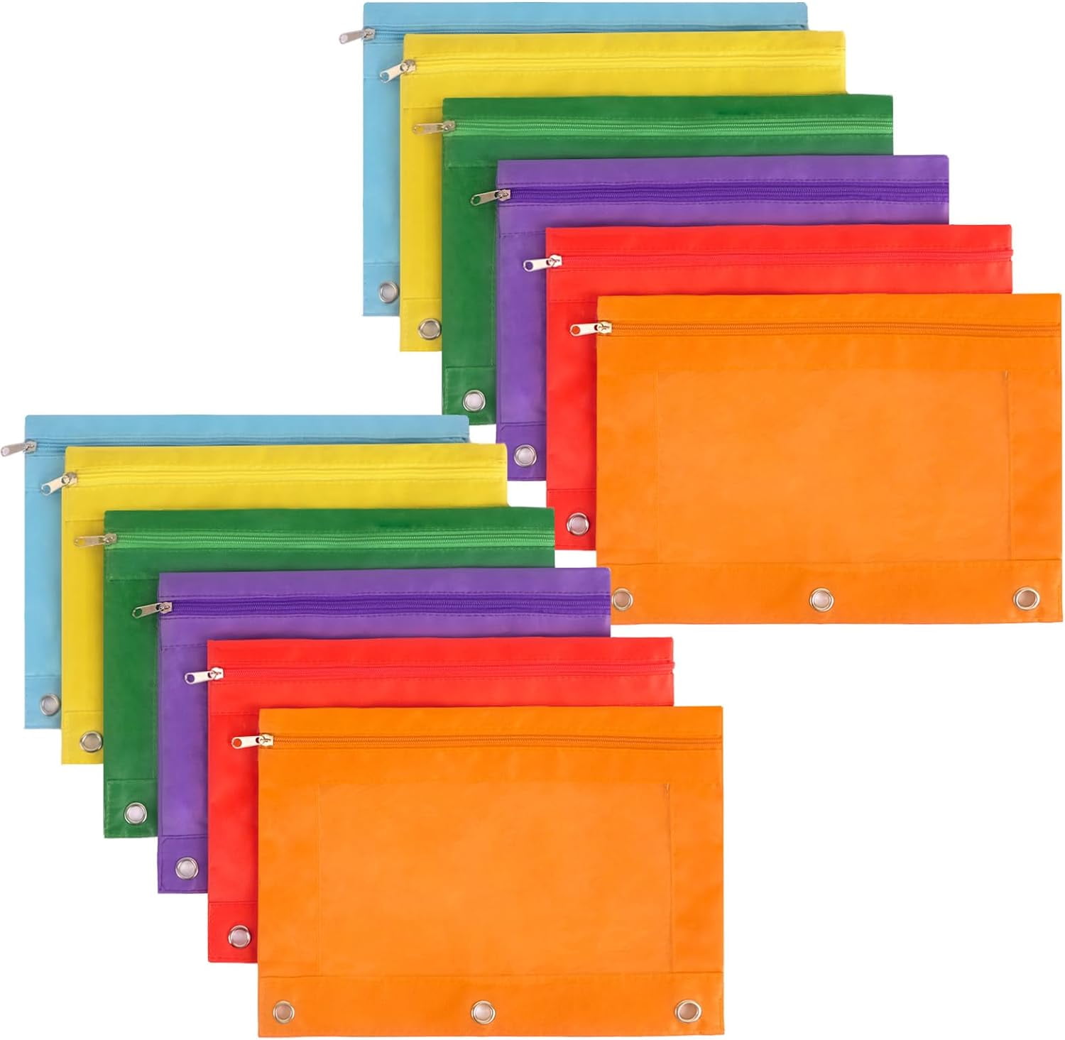 Zhehao 100 Pieces Zipper Binder Pencil Pouches Bulk Italy - View #11