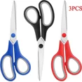 thumbnail image 1 of 3Pcs 8-Inch Multipurpose Scissors Comfortable Grip - Ultra Sharp Blades, 1 of 6