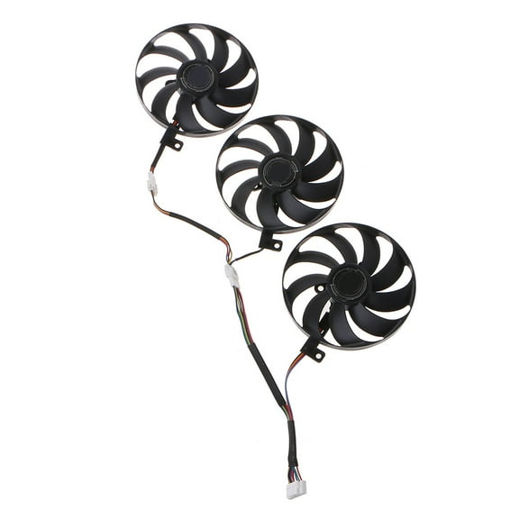 3Pcs 88MM T129215SU 7Pin VGA Fan Graphics Card Cooling Fan for ROG STRIX 2080 2080Ti Receivers, Amps, DVR AV Cabinet