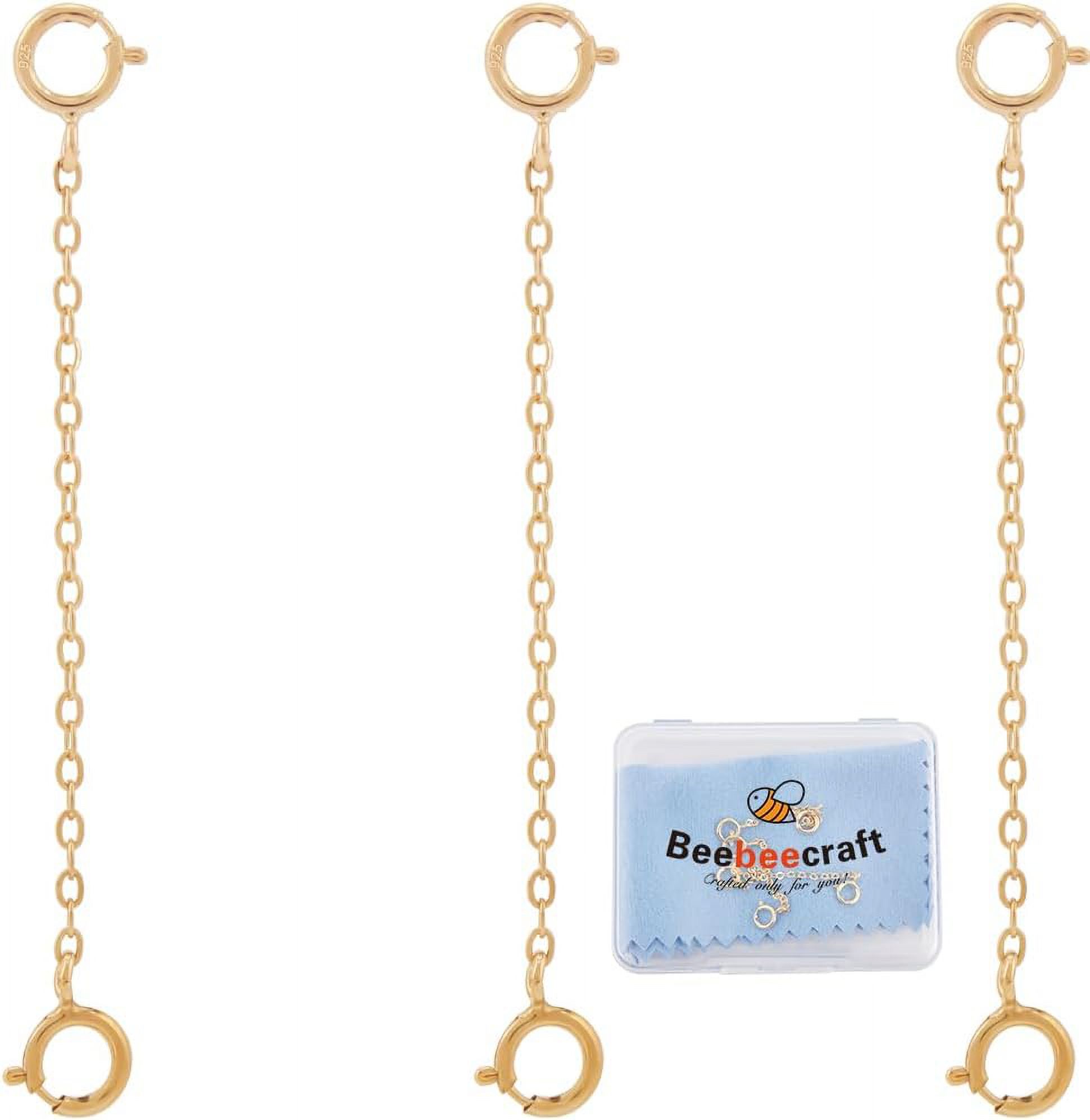 925 Sterling Silver Extension Strong Chain Rolo Link Necklace