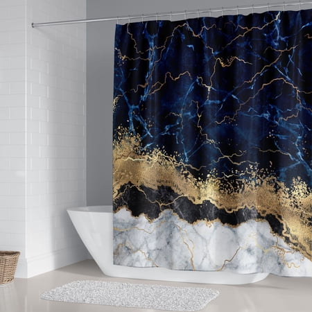 3Pcs Abstract Marble Stone Bathroom Rug Sets, Non Slip Bath Mat, Contour Mat and Toilet Lid Cover, Bathroom Mats Shower Mats Bath Rug Mat for Tub Shower and Bathroom
