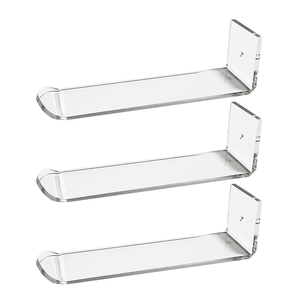 3Pcs Acrylic Wall Headband Stand Transparent Headbands Holder Organizer