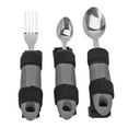 thumbnail image 1 of 3Pcs Adaptive Utensils for Elderly Arthritis Disabled Adults Weak Hand Grip Handicapped Weighted Eating Fork Spoon, 1 of 8