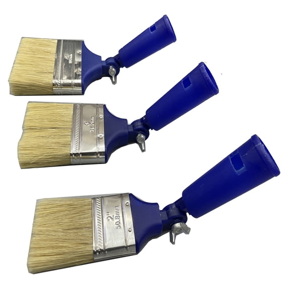 3Pcs Adjustable Brush Plastic Handle Paint Brush