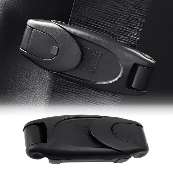 3Pcs Adjustable Car Seat Belt Clip,Universal Belt Adjuster & Positioner for Shoulder Comfort in Trucks, SUVs and Various Cars (Black*3)