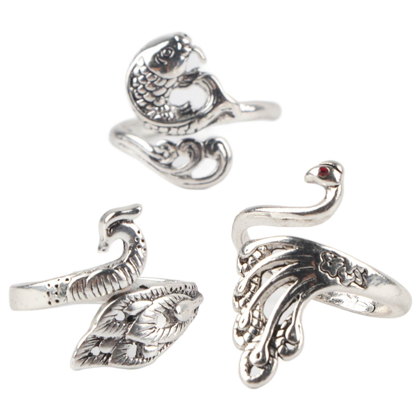 3Pcs Adjustable Knitting Loop Ring Crochet Loops Yarn Guide Finger