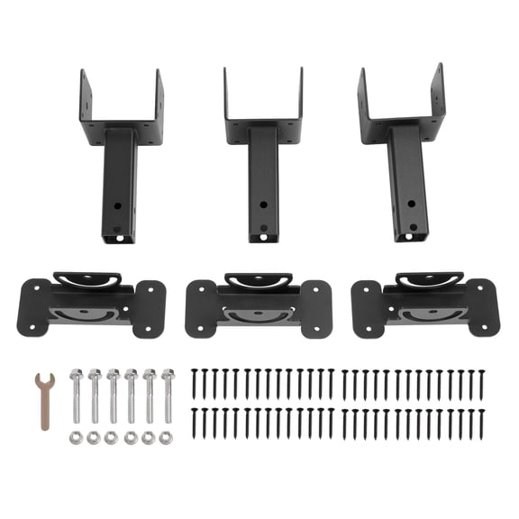 3Pcs Adjustable Roof Riser Brackets Pergola Beam Brackets For 3-1/2" Wood Post