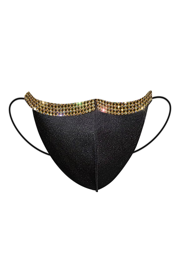 3Pcs Adult Unisex Outdoor Face Mask with Sequins! Usloyux Windproof and Fog-Resistant Mask for Nightclub, Daily Use, and Fashion Accessory, Washable and Reusable