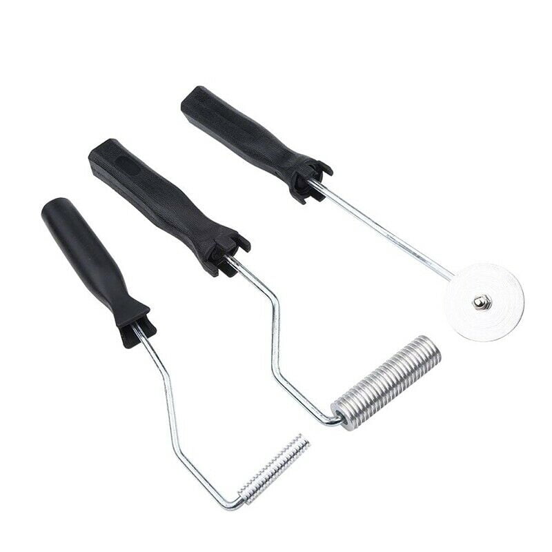 3Pcs Aluminum Alloy Fiberglass Bubble Paddle Tool Laminating Roller Kit