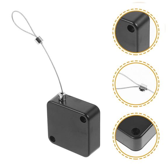 YOSADIER Steel Cable Padlock with Black ABS Cover, Security Lock for Home, Office, and Outdoor Use